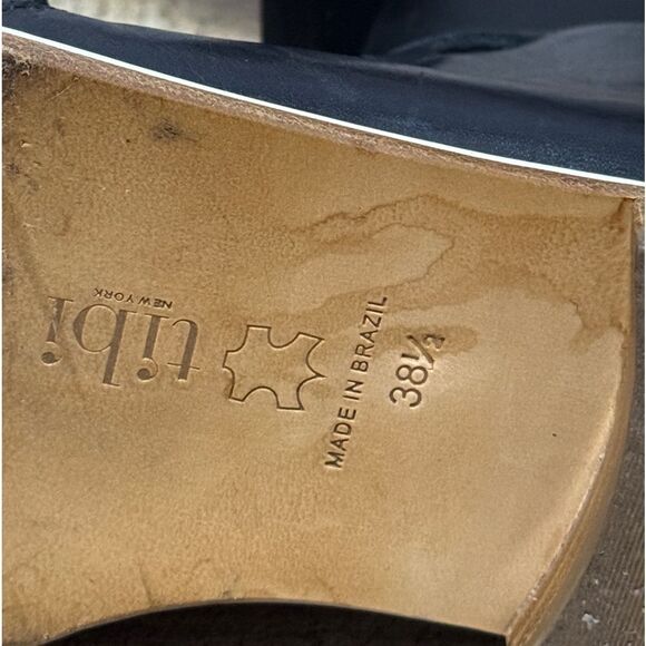 Tibi Cosima Black Leather Sandals 38.5 US 8.5 - Picture 11 of 13